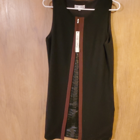 Cindy + Johnny sleeveless black dress size large - Picture 1 of 6
